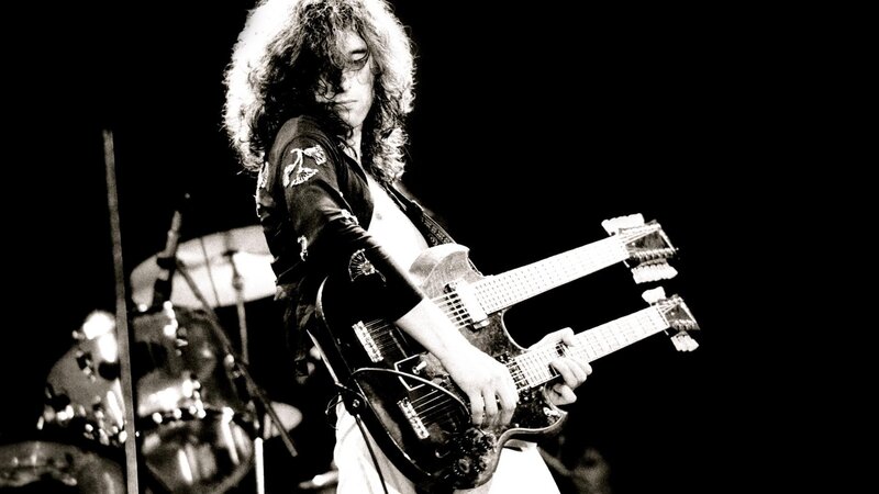 Guitarist Playing Double-neck Guitar