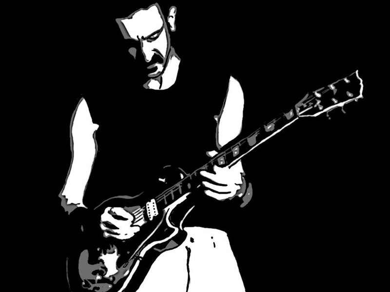 guitarist playing electric guitar