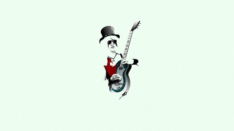 guitarist with top hat