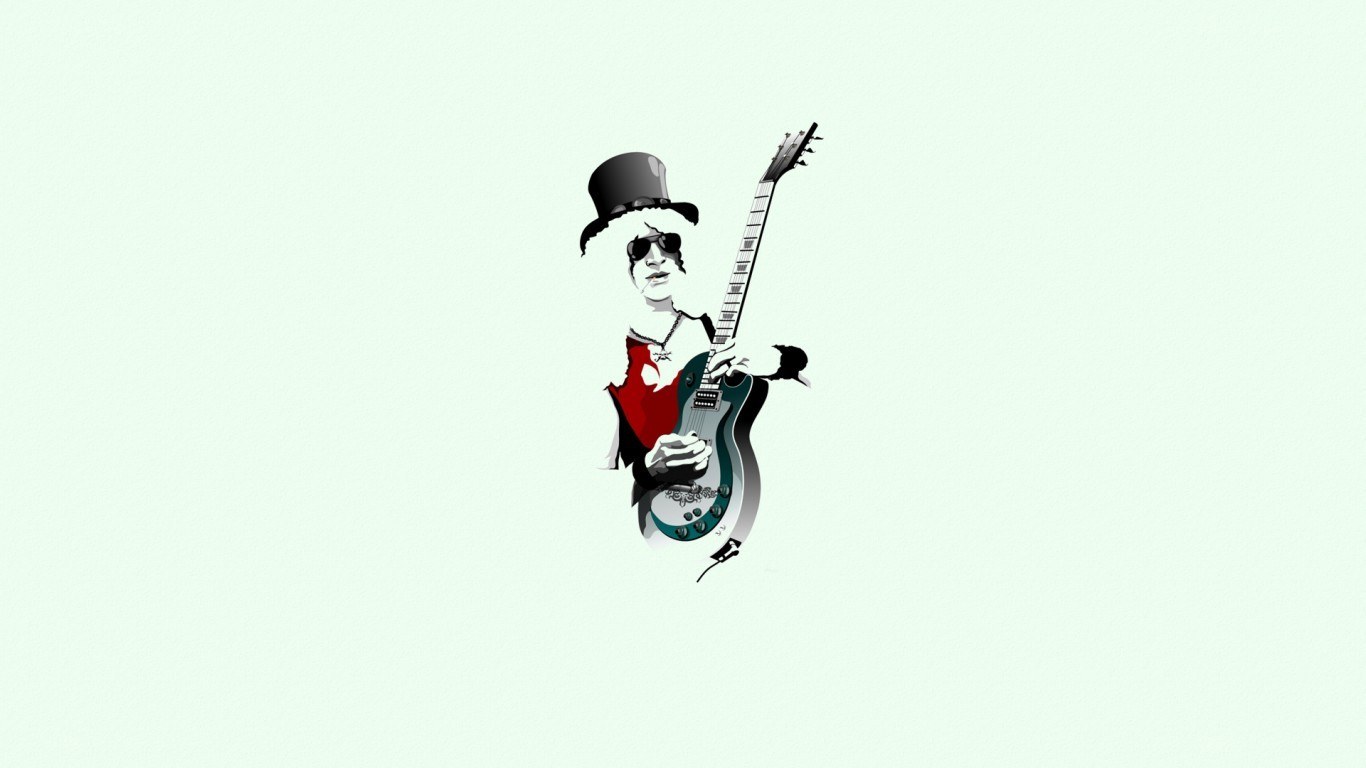 guitarist with top hat