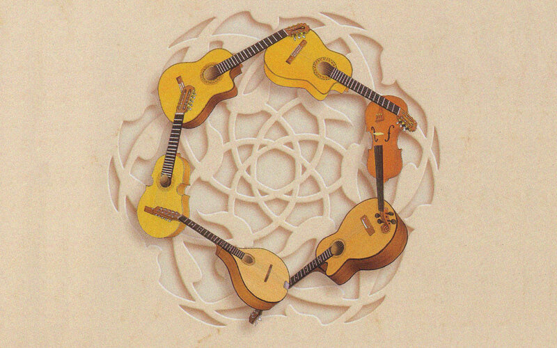 Guitars in Circular Pattern