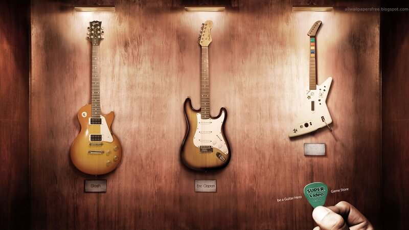 Guitars on a Wall