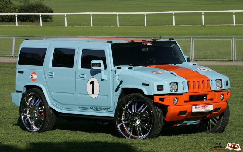 Gulf-liveried Hummer GT