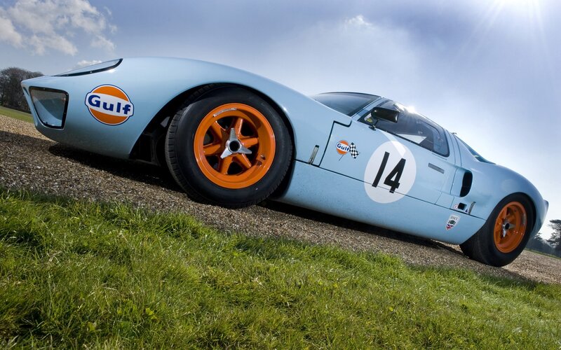 Gulf-liveried race car