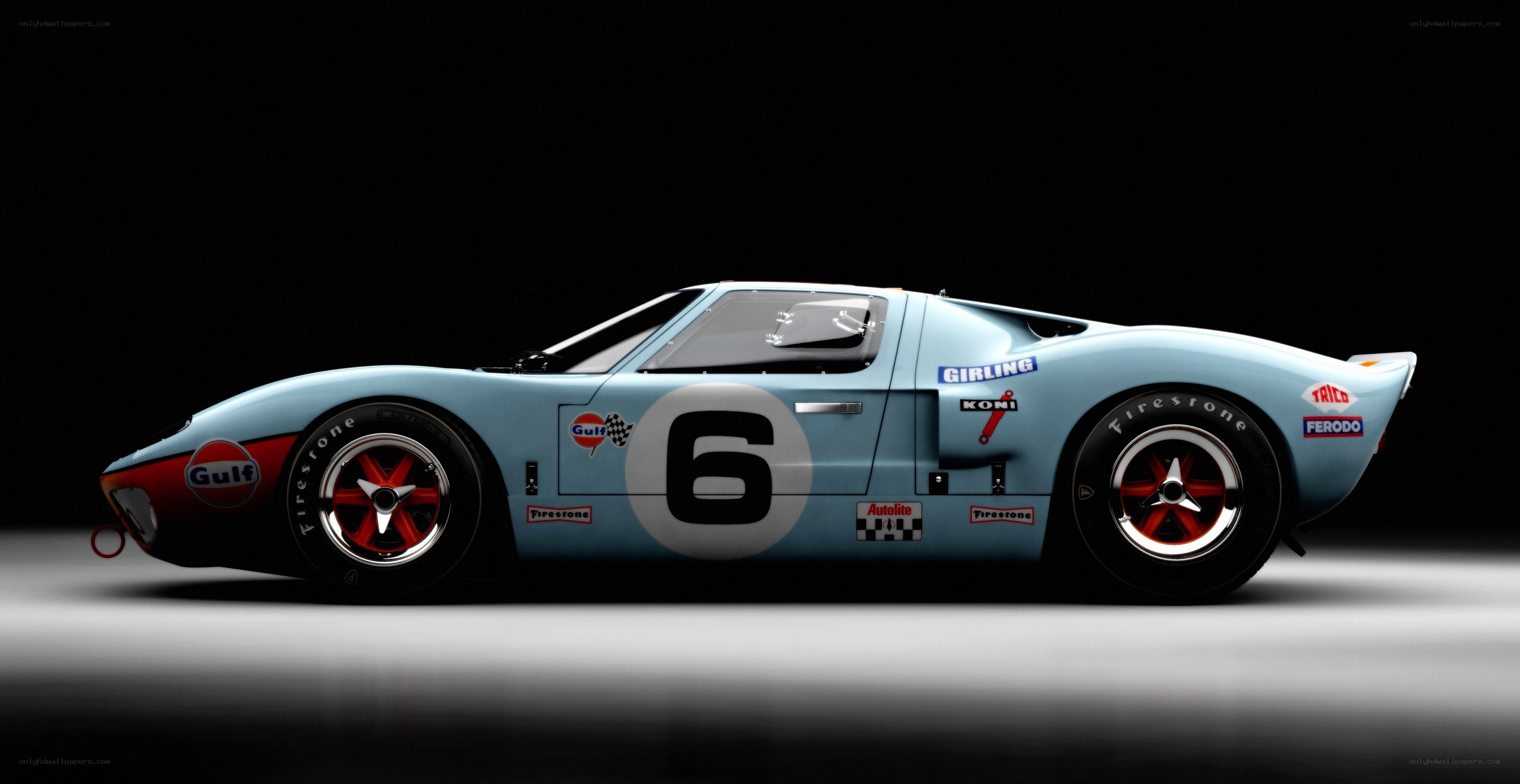 Gulf-liveried race car