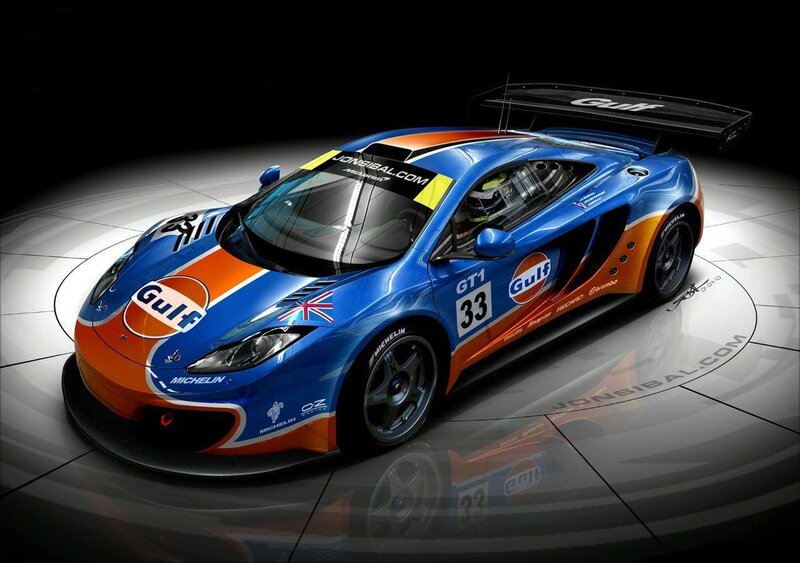 Gulf-liveried race car