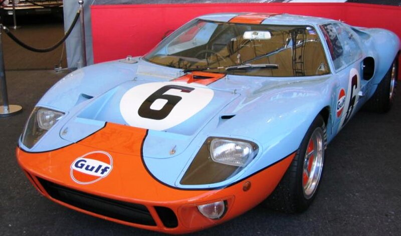 Gulf-liveried Race Car — Blue