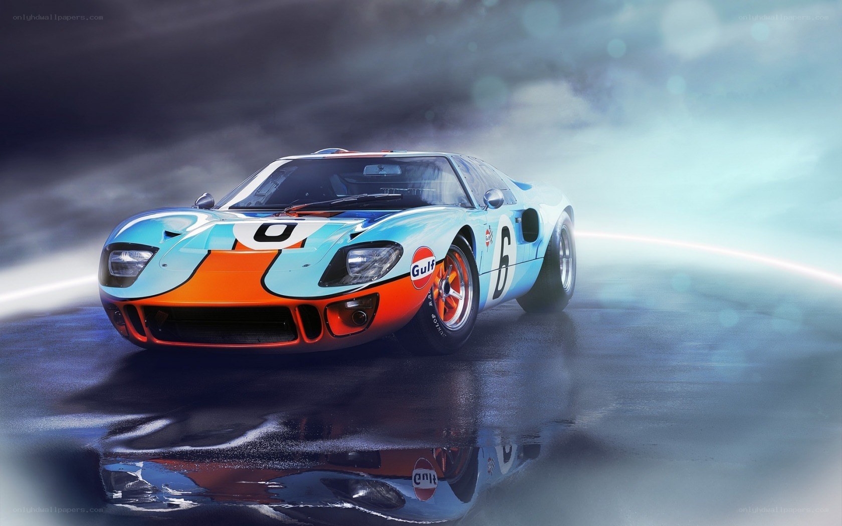 Gulf-liveried race car