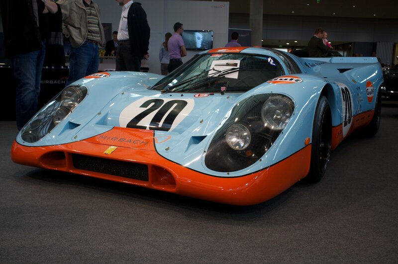 Gulf Porsche Race Car — Light Blue, Calm