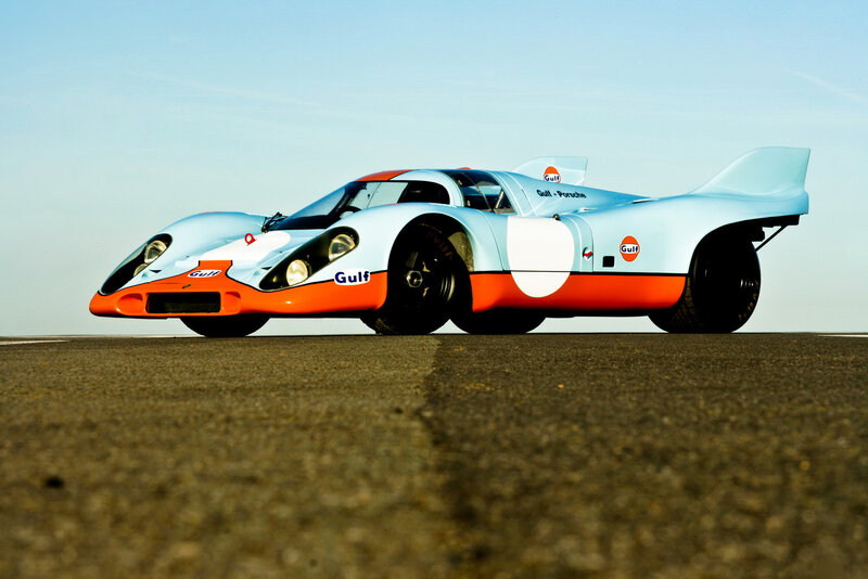 Gulf Porsche Race Car — Light Blue