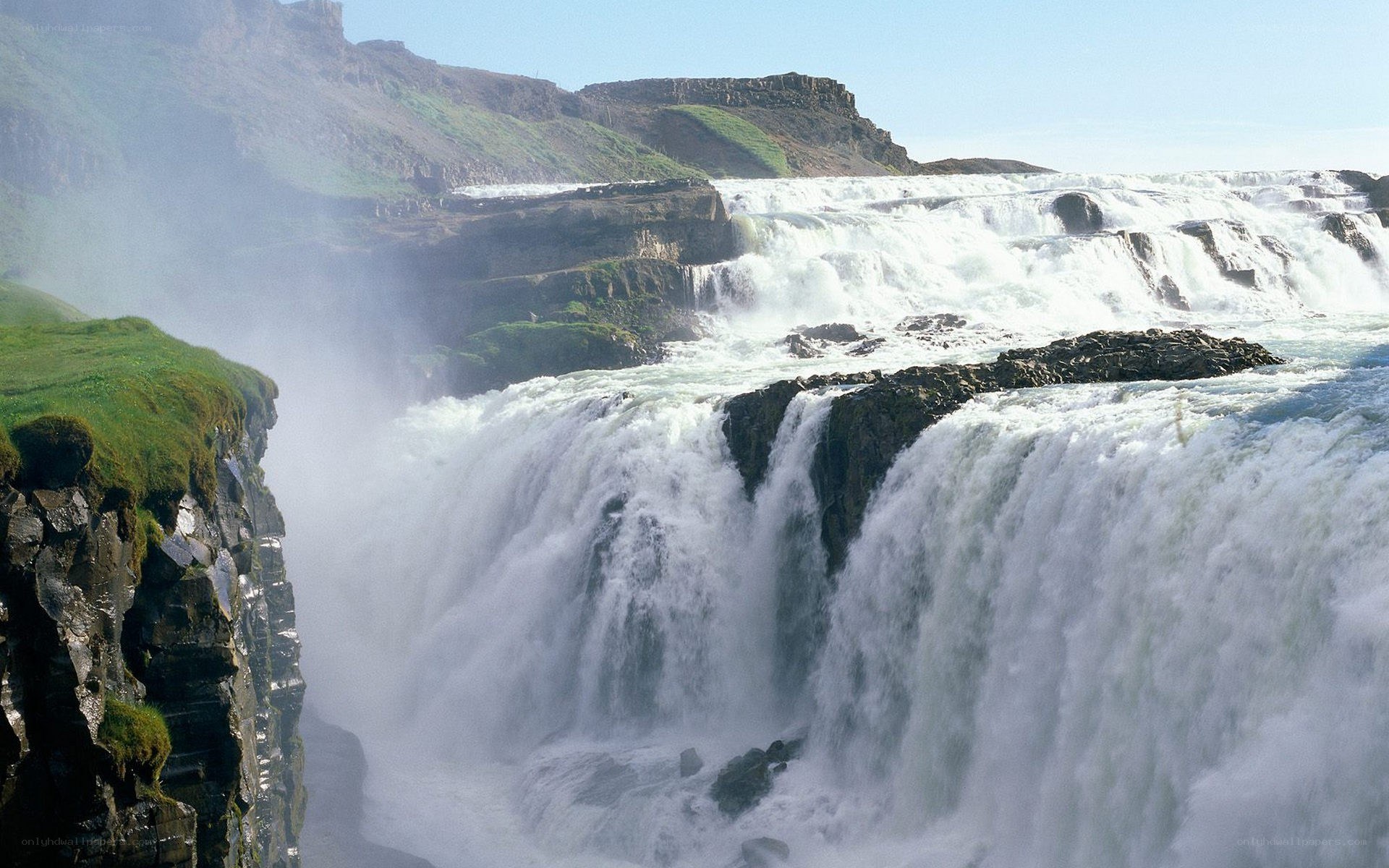 Gullfoss waterfall in Iceland