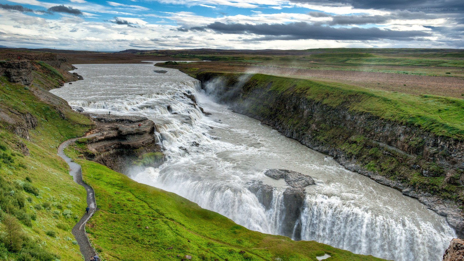 Gullfoss waterfall in Iceland