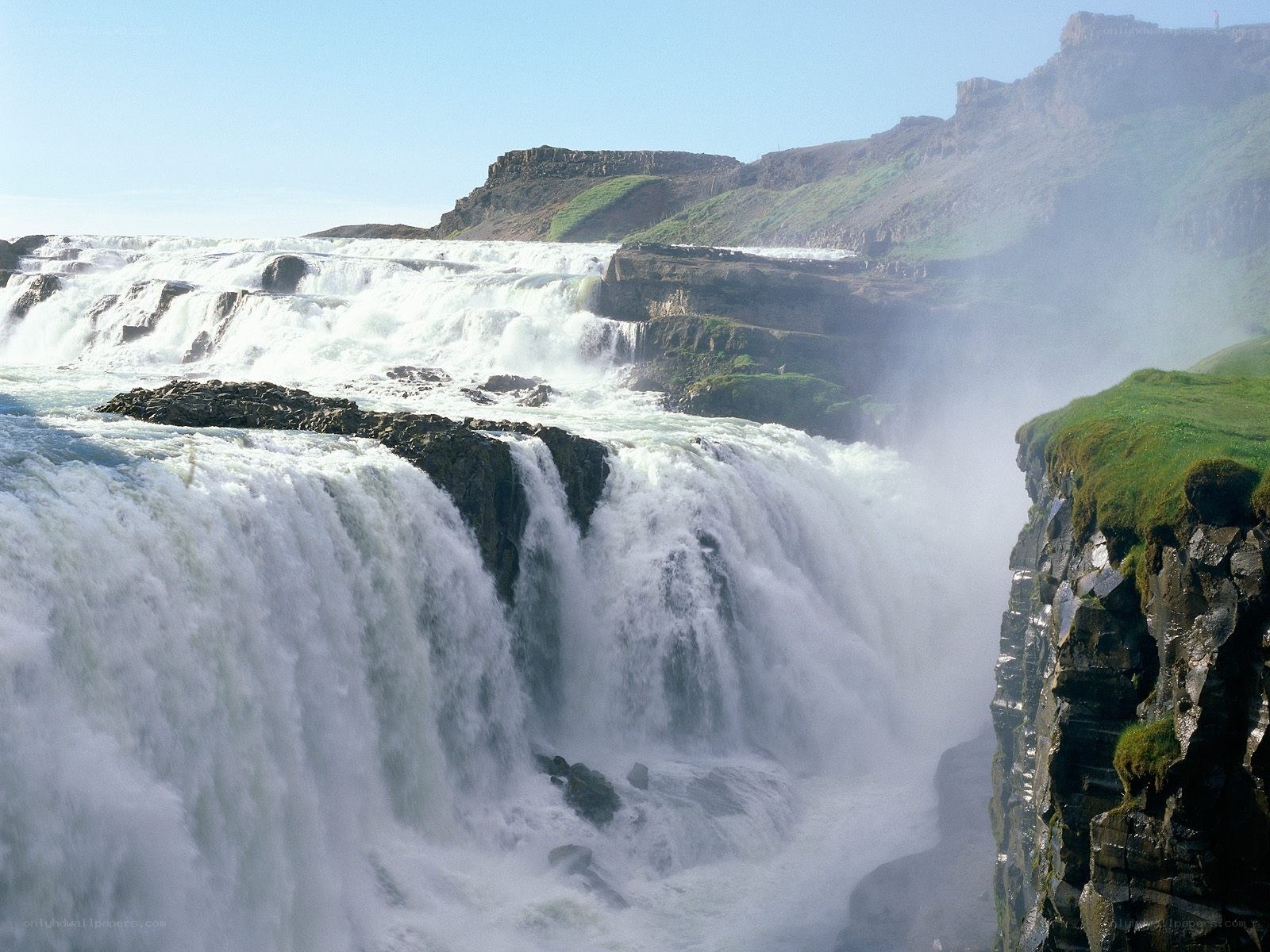 Gullfoss waterfall in Iceland