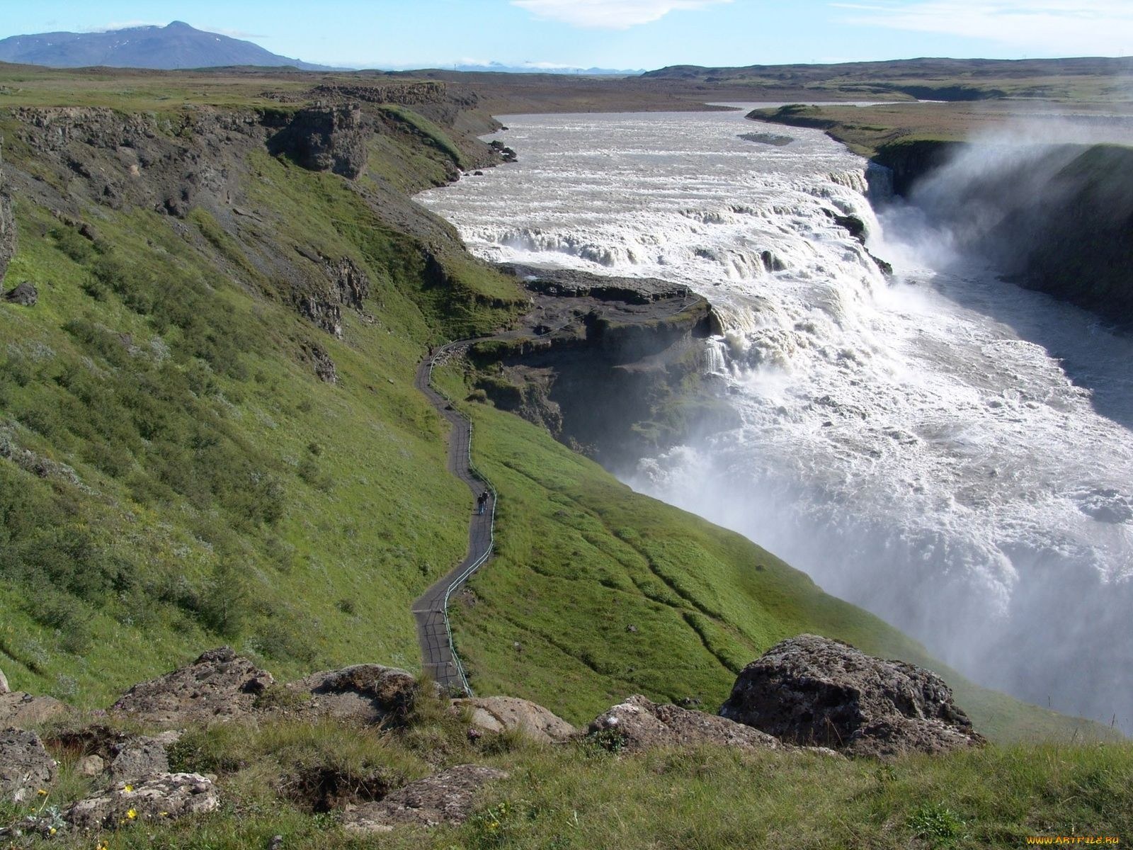 Gullfoss waterfall in Iceland