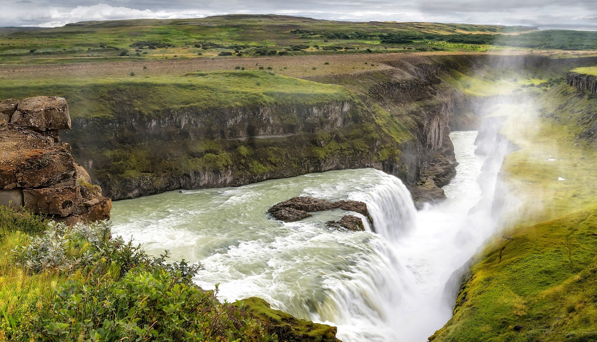 Gullfoss waterfall in Iceland