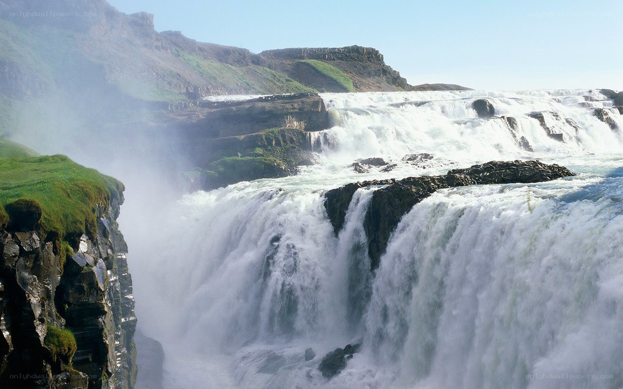 Gullfoss waterfall in Iceland