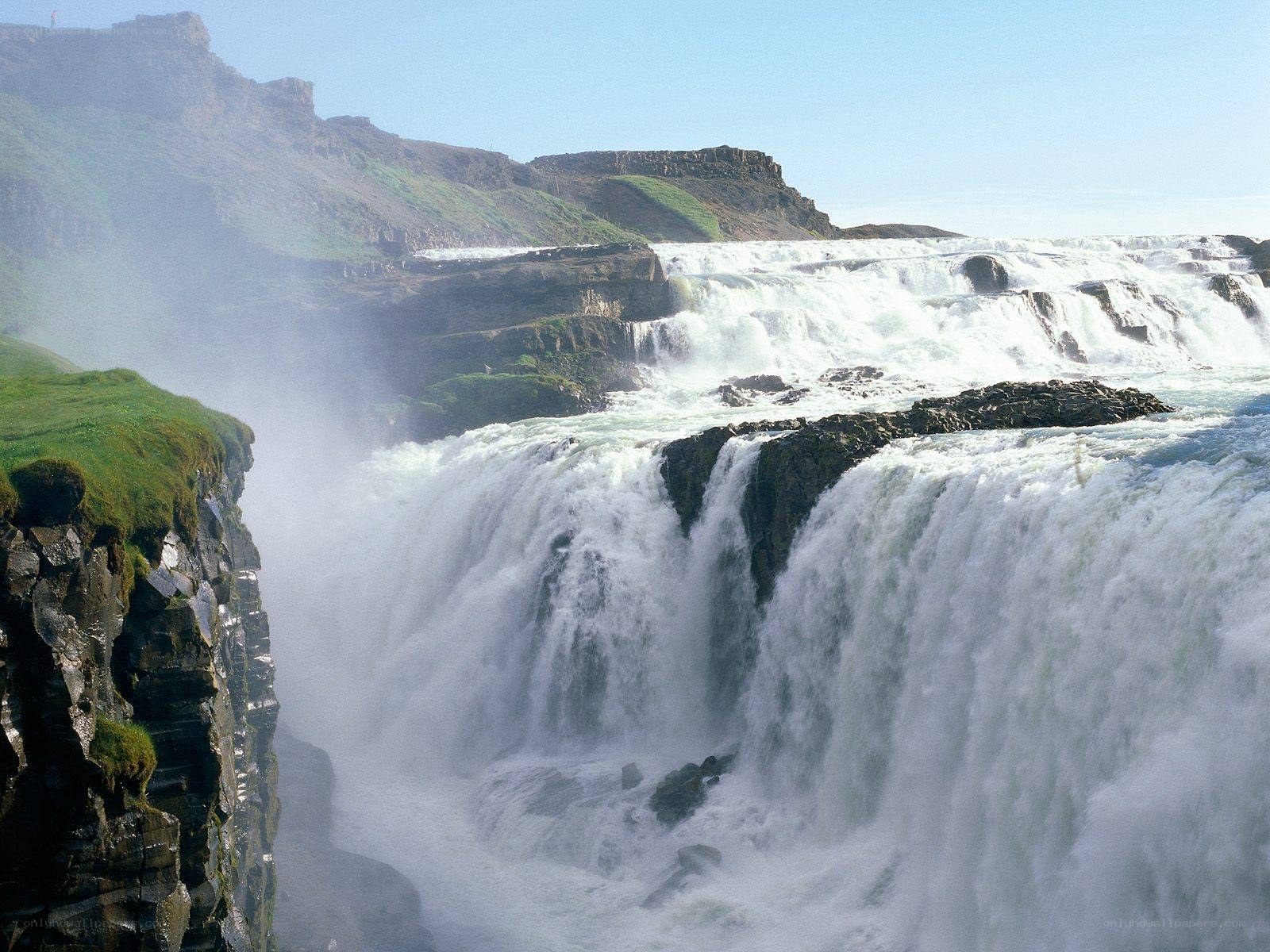 Gullfoss waterfall in Iceland