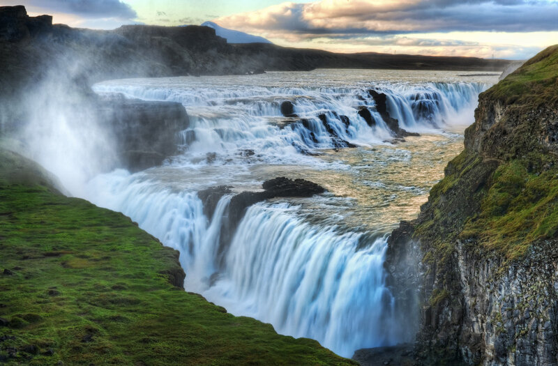 Gullfoss waterfall in Iceland