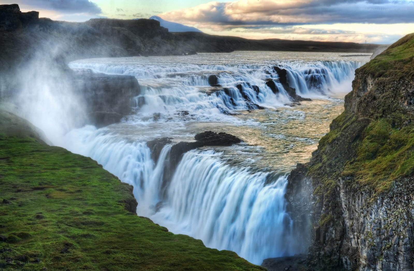 Gullfoss waterfall in Iceland