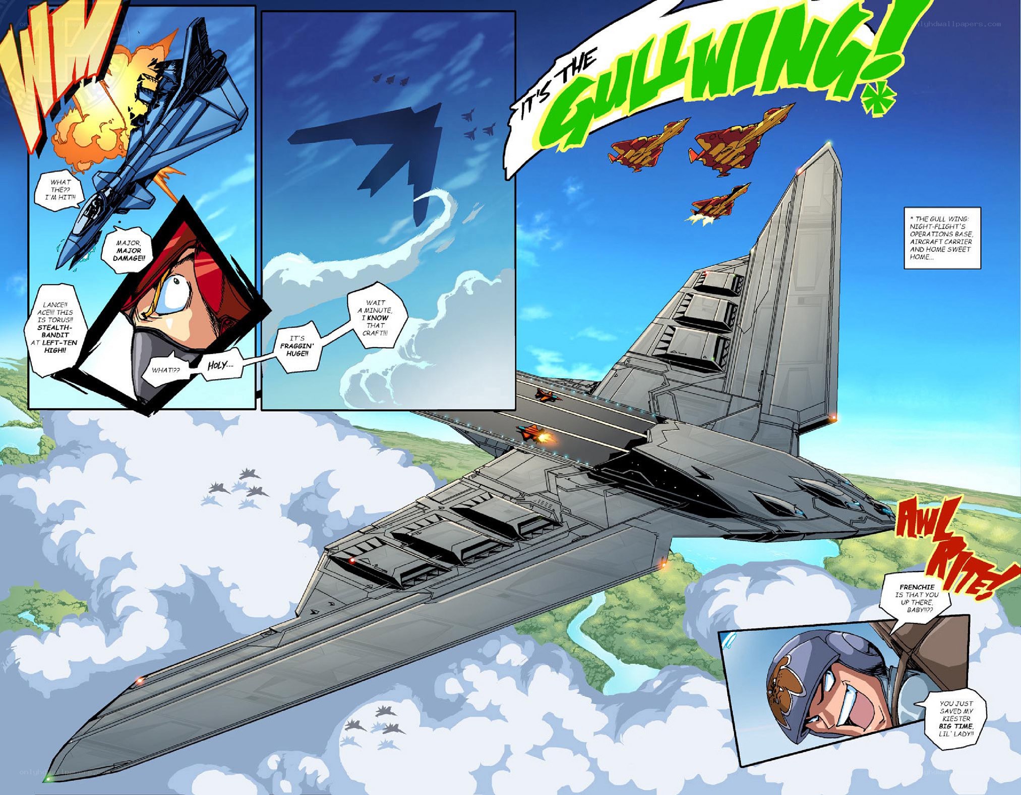 Gullwing aircraft carrier