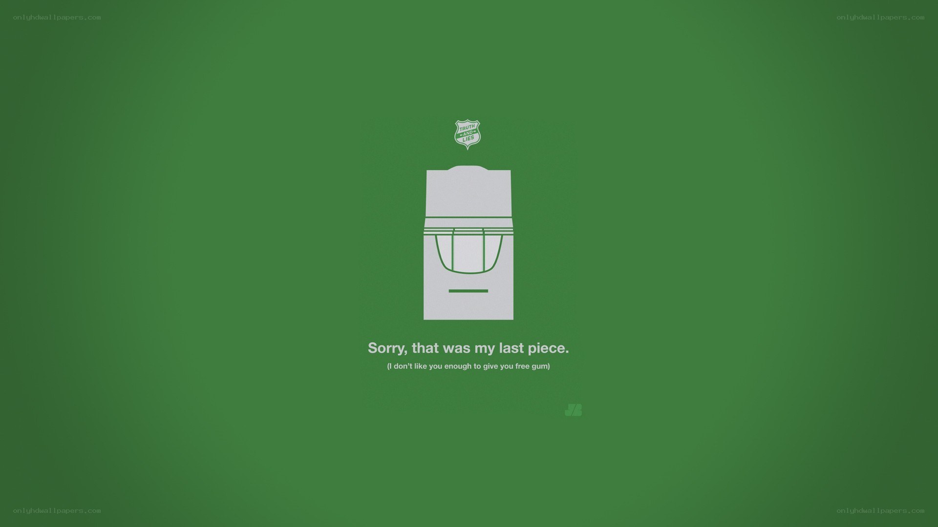 gum advertisement with joke