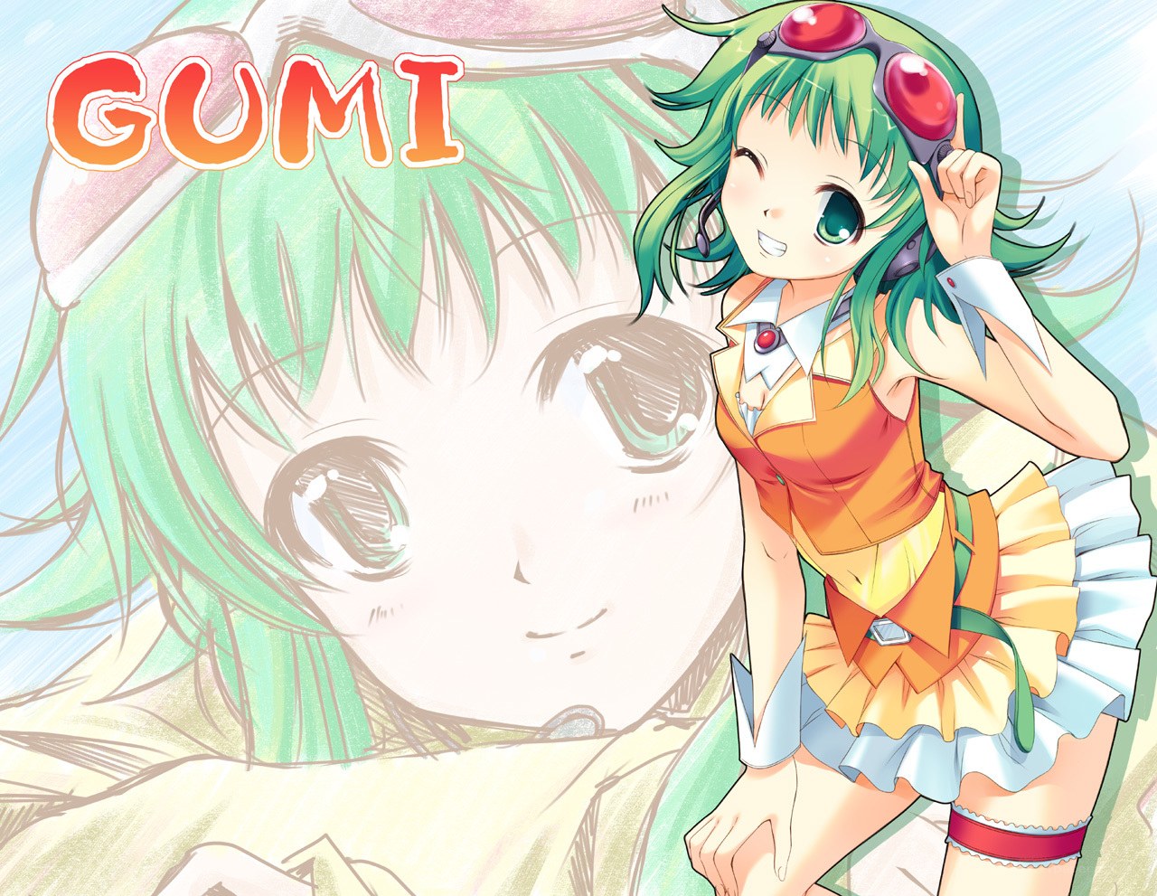 Gumi anime character art
