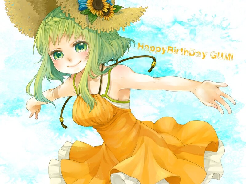 Gumi birthday illustration