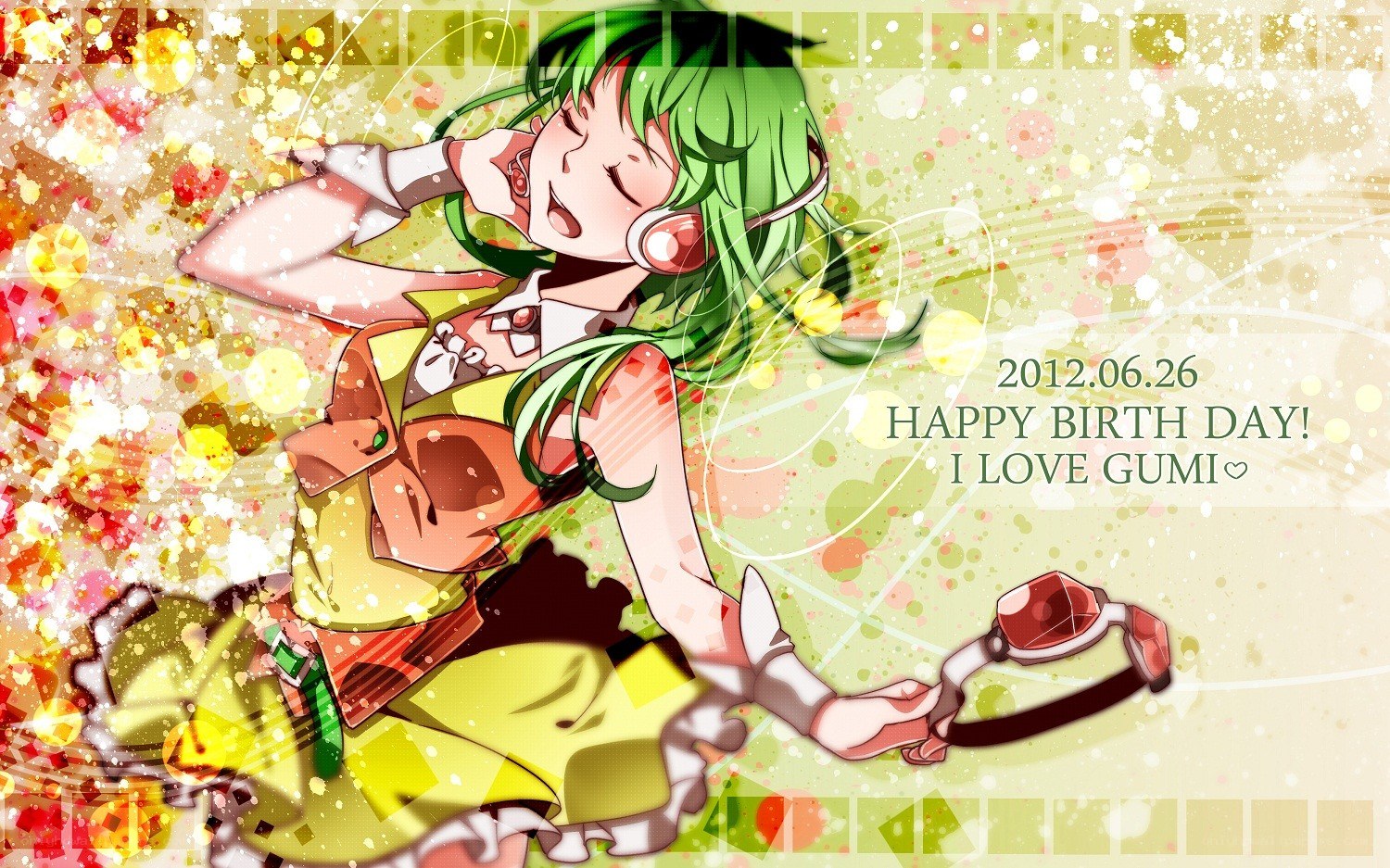 Gumi birthday illustration