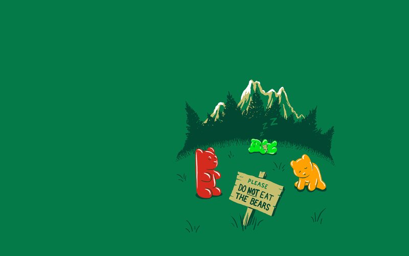 Gummy Bears in Forest