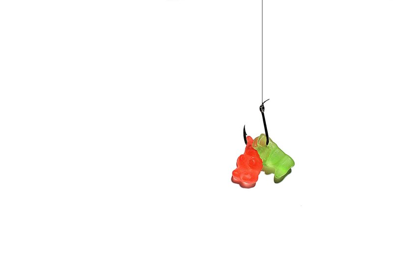 Gummy Bears on a Hook