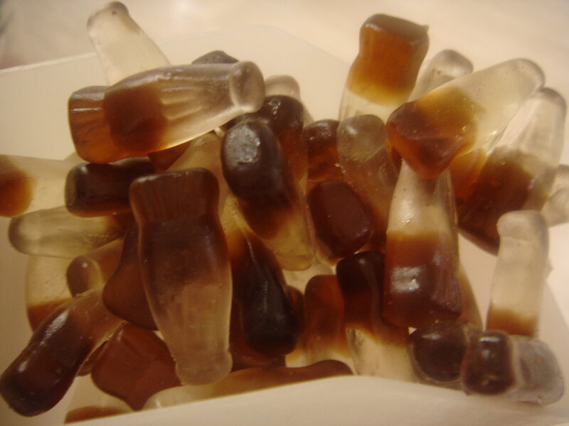 gummy cola bottles