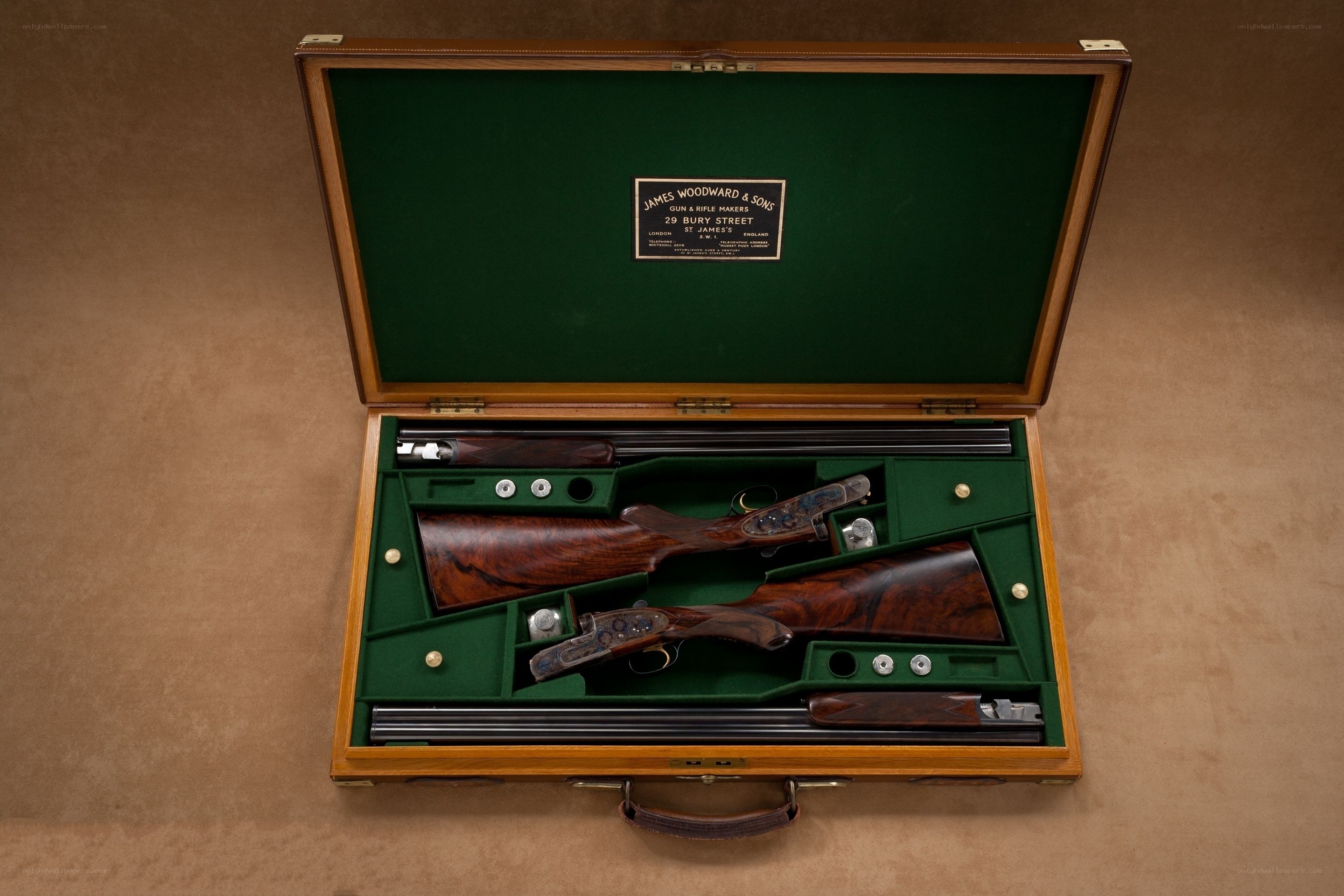 gun case with two shotguns