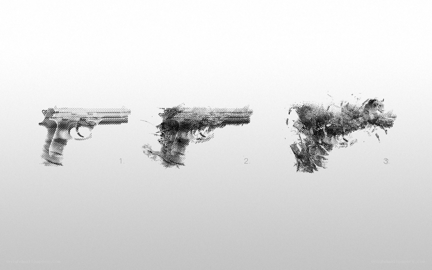 Gun disintegration sequence