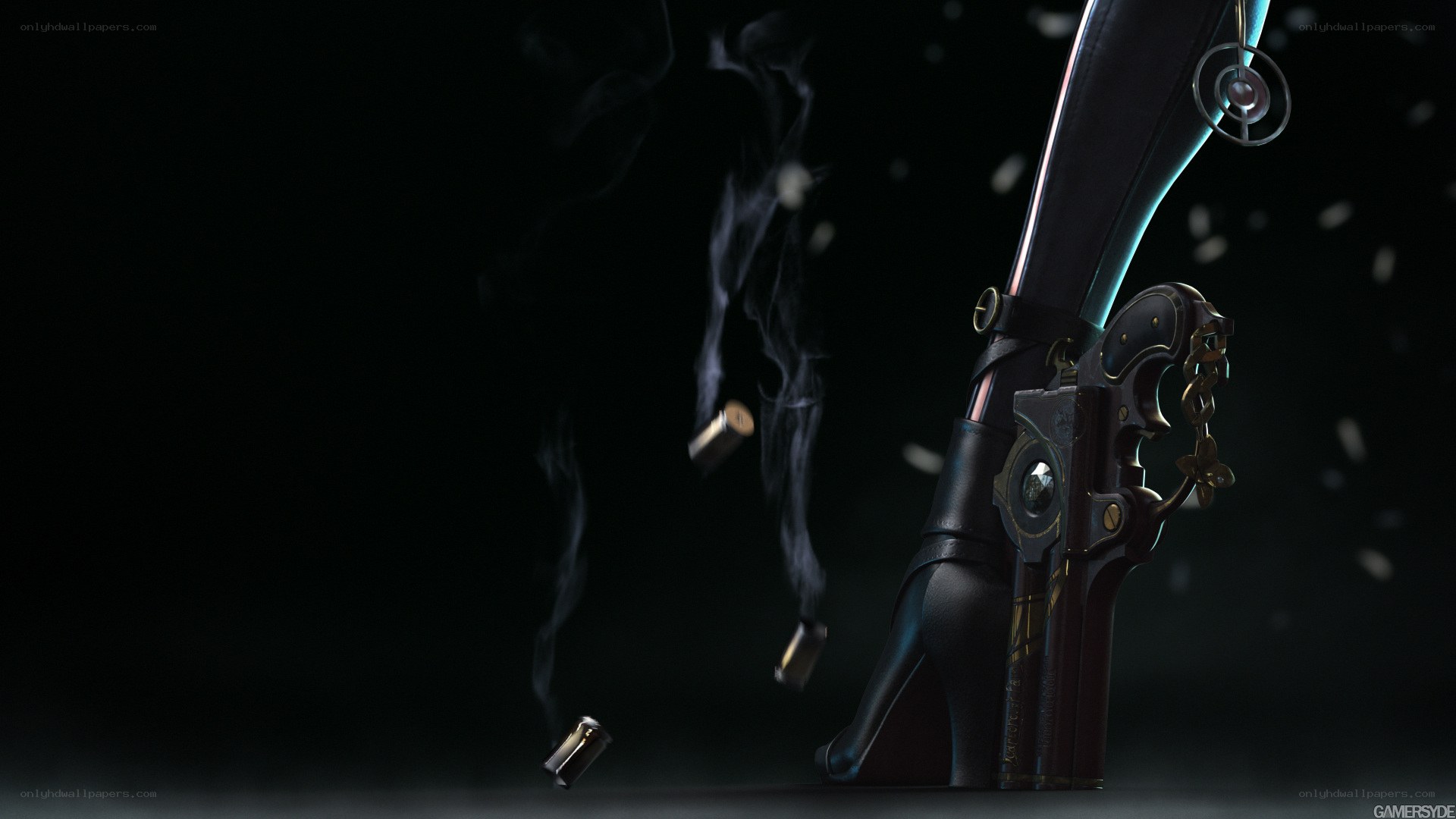 gun in high-heeled boot