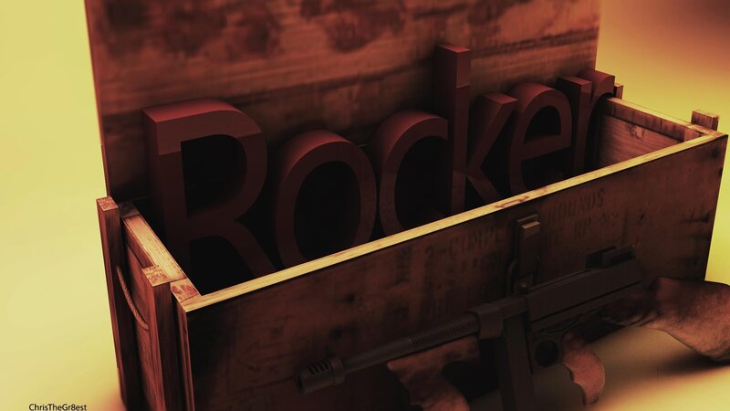 Gun in Wooden Crate