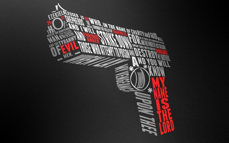 Gun Made of Text
