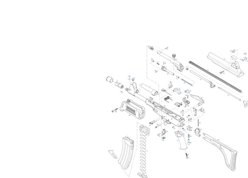 Gun parts exploded view
