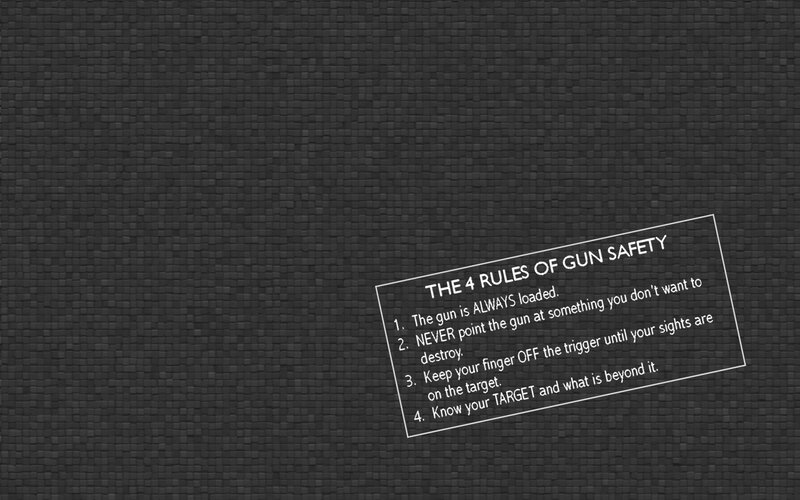 Gun safety rules overview