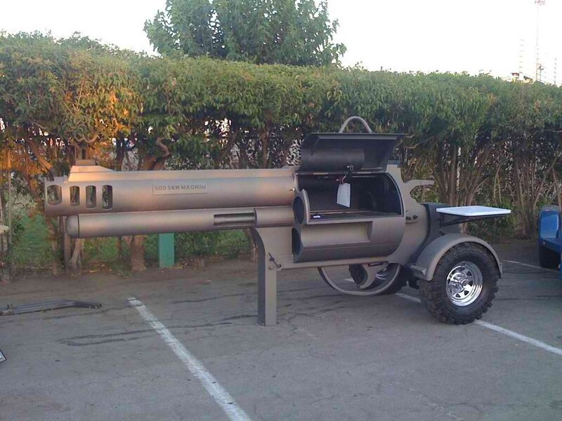 Gun-shaped Grill