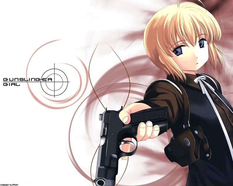 gun-slinging anime girl