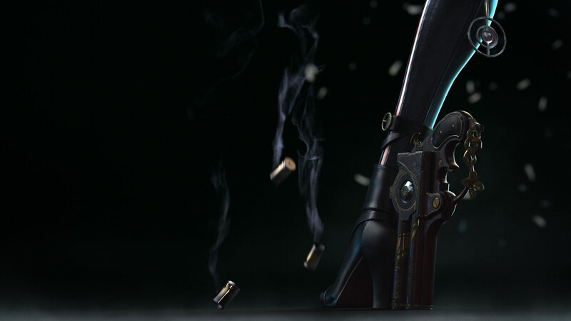 gun with high heels