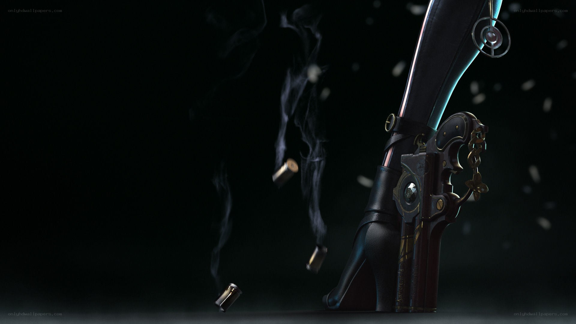 gun with high heels
