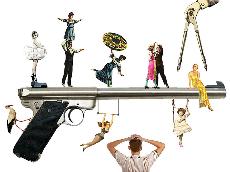 Gun with People on It