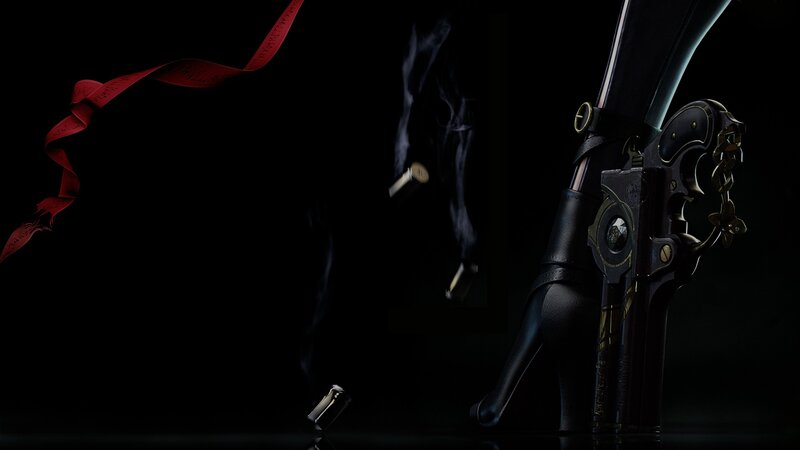 Gun with Red Ribbon