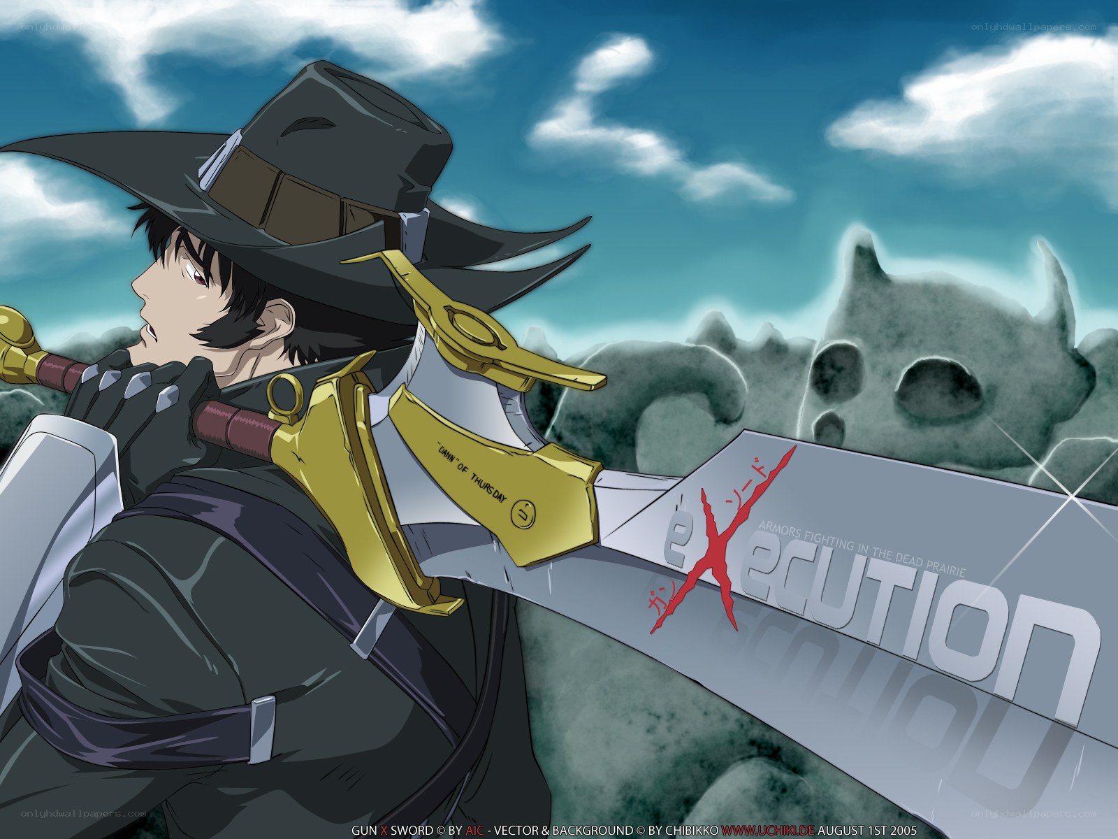 Gun x Sword character with sword