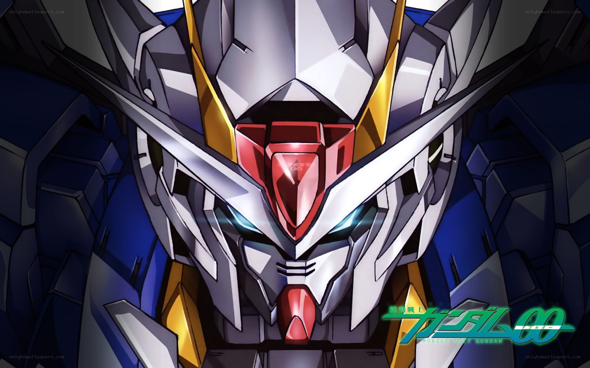 Gundam 00 head close-up