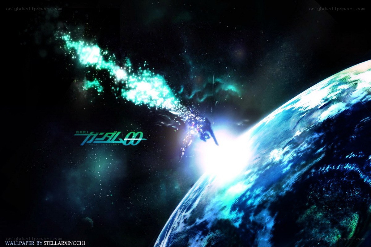 Gundam 00 in space