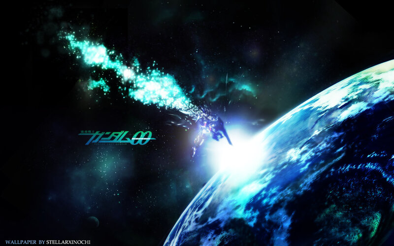 Gundam 00 in space
