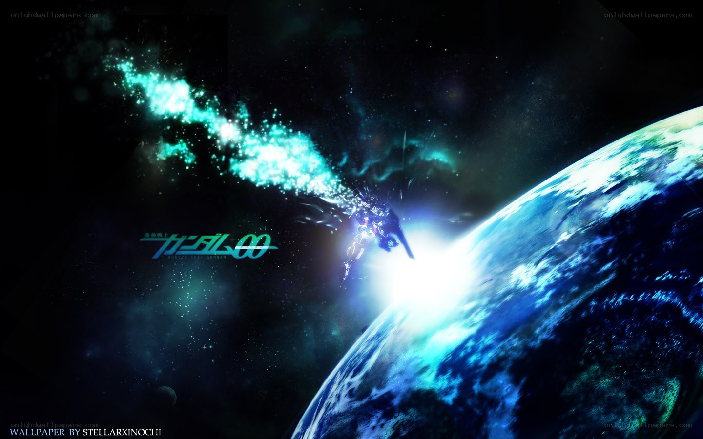 Gundam 00 in space