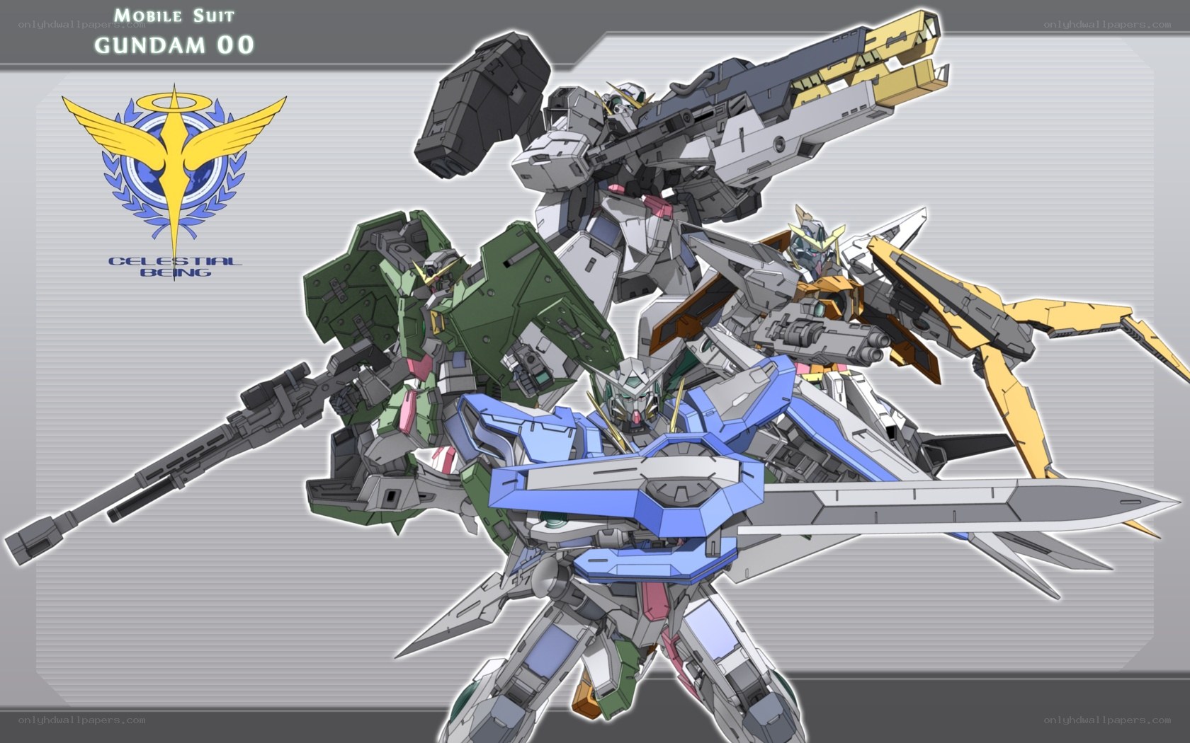 Gundam 00 mecha lineup